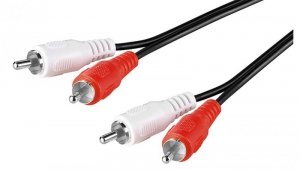 Kabel łączący stereo 2 x cinch - Długość kabla 5 m