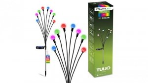 Lampa Solarna Ogrodowa LED TULIO Wbijana Dekoracyjna Dmuchawiec Kuleczki RGB LUMILED