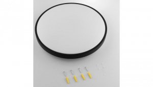 Plafon LED Lampa Sufitowa Natynkowa 36W 4000K 3820lm 106 lm/W CELIS Okrągły IP44 Czarny Ring ALS LUMILED
