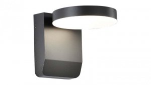 Lampa ścienna okrągła, kinkiet 350st LED 17W 2520lm 4000K czarny barwa NW biała neutralna IP65 V-TAC VT-11020-RD-B
