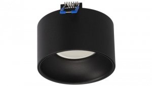 Oprawa sufitowa wpuszczana ZAMA Black S IP20, okrągła czarna EDO777455 EDO