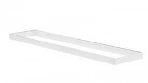 Ramka aluminiowa do paneli LED 1200x300 – wysokość 70 mm, montaż natynkowy, kolor biały RAL9003