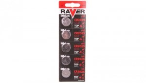 Bateria litowa RAVER CR2025 /blister 5szt./ B7325