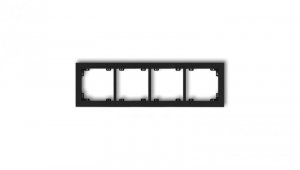 DECO Ramka poczwórna czarny mat 12DR-4
