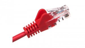 Kabel krosowy patchcord U/UTP kat.5e CCA czerwony 2m 68359