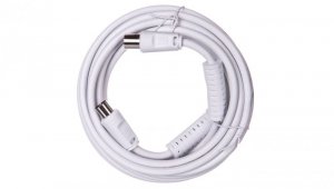 Przewód antenowy IEC 5m biały 50725