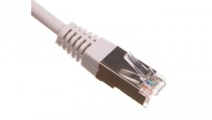 Kabel krosowy patchcord F/UTP kat.5e CCA szary 2m 73078
