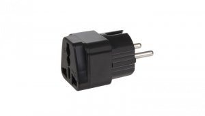 Adapter gniazdo UK na wtyk EU uniwersalny Maclean MCE155 czarny MCE155
