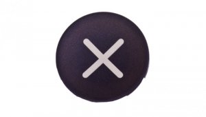 Wkładka przycisku 22mm płaska czarna z symbolem ZWIEKSZANIE M22-XD-S-X4 218170
