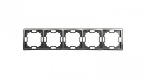 Simon Basic Standard Ramka pięciokrotna uniwersalna stal inox BMR5/21