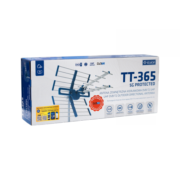 Antena TV DVB-T/T2 UHF TT-365 5G Protected Telkom Telmor