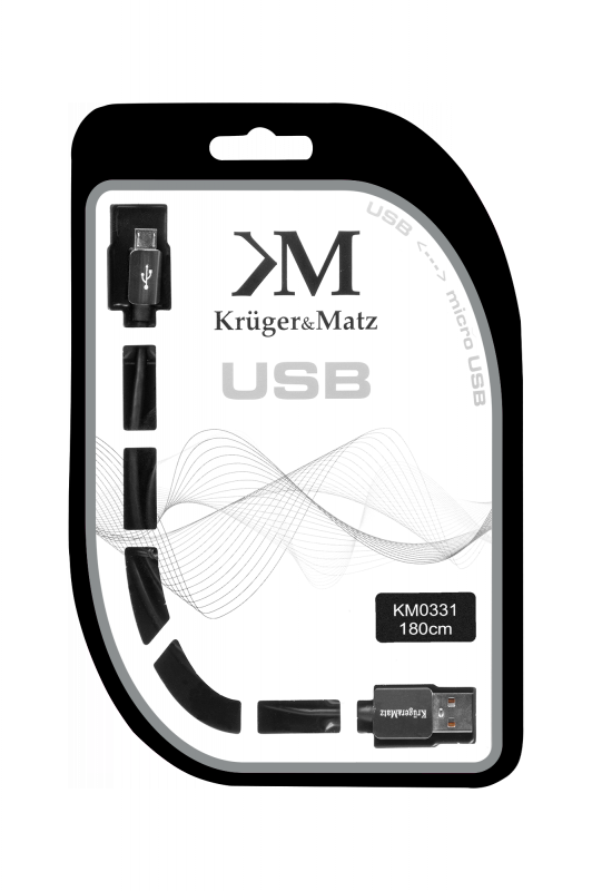 Kabel USB - micro USB wtyk-wtyk 1.8m Kruger&amp;Matz