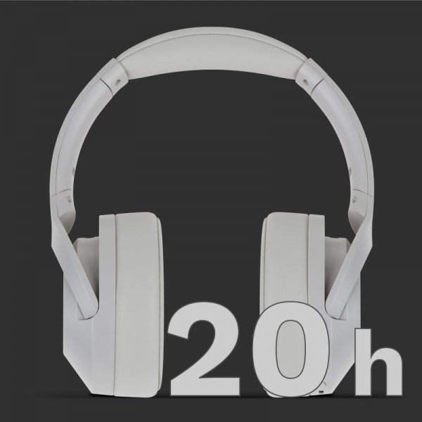 Bezprzewodowe słuchawki nauszne Kruger&amp;Matz F2 , kolor szary