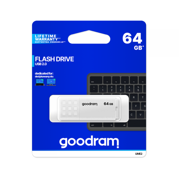 Pendrive Goodram USB 2.0 64GB biały