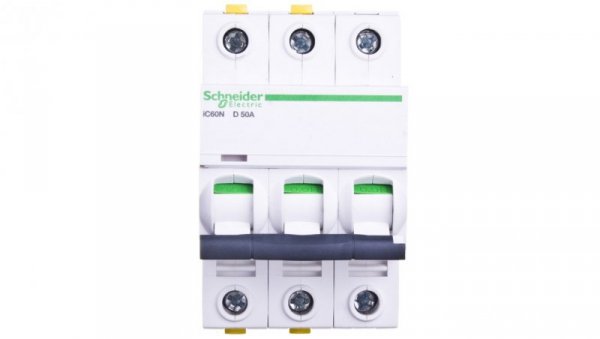 Wyłącznik nadprądowy 3P D 50A 6kA AC iC60N-D50-3 A9F05350