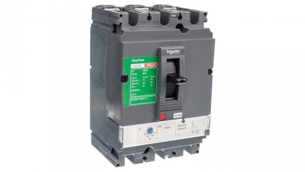 Wyłącznik mocy 36kA , wyzwalacz termomagnetyczny 160A , 3P Compact CVS LV516333