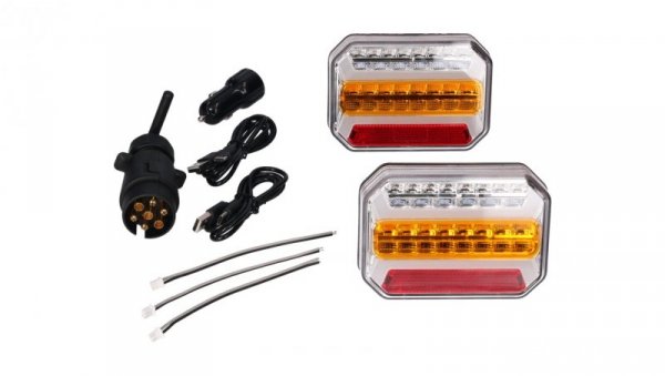 Oprawa led 4x4 TAIL światła tylne magnetyczne 12V IP67 bluetooth komplet 2 szt.
