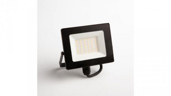 Naświetlacz led 30W 2700LM AC230V IP65 kąt świecenia 120 neutralna biała 4000K czarny EC79860