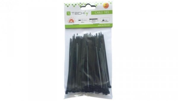 Opaski Zaciskowe 100x2.5mm Trytki do Kabli 100szt. Czarne
