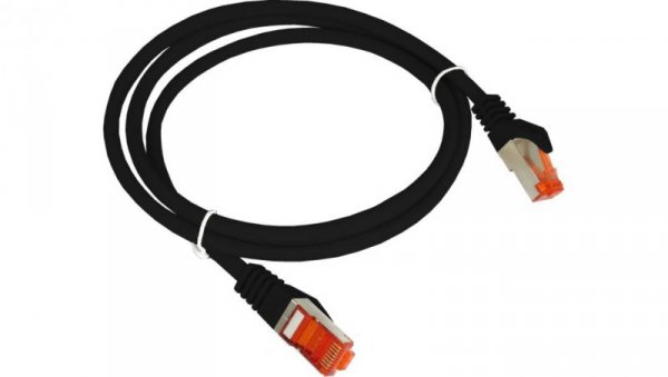 Patch-cord S/FTP kat.6A LSOH 2.0m czarny KKS6ACZA2.0