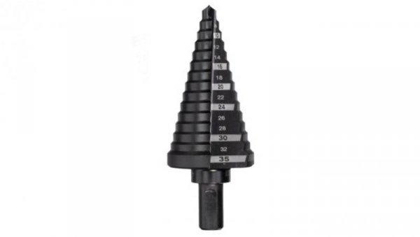 Wiertło wielostopniowe HSS M2 Ø4-39mm Ø9mm podtaczane trójstronnie (N-WW0439)