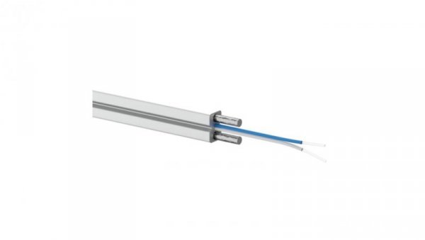 Kabel światłowodowy FTTH, 2J, SM 9/125, LSOH, wzmocnienie FRP, całkowicie dielektryczny, biały ALANTEC /1000m/