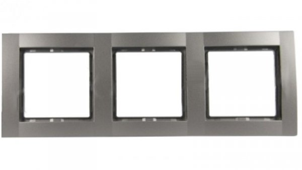 Fiorena Ramka potrójna RAL9006 srebrny aluminiowy 22011819