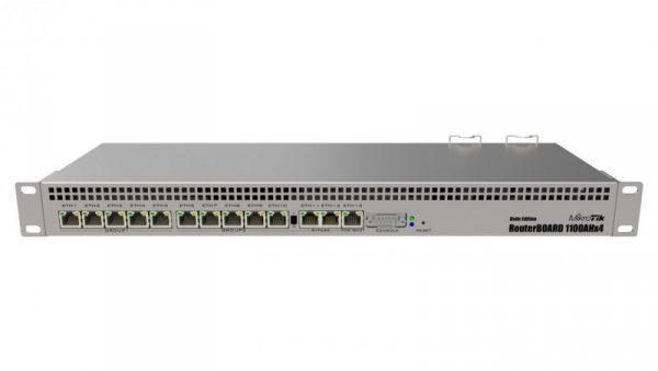 Router 13x RJ45 1000Mb/s, 1x microSD, 2x SATA 3, 2x M.2 MikroTik RB1100AHx4