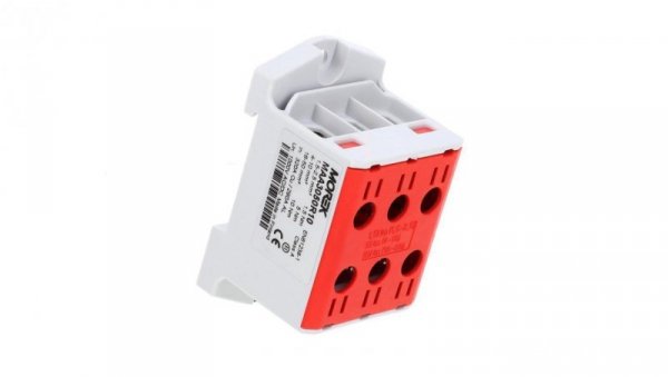 Złączka OTL50-3 kolor czerwony 3xAl/Cu 1,5-50mm2 1000V AC / 1500V DC Zacisk uniwersalny MAA3050R10