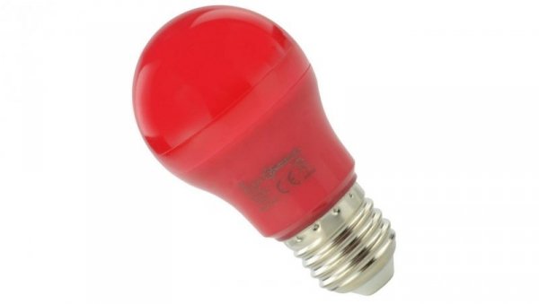 Żarówka LED E27 230V 4.9W GLS czerwona