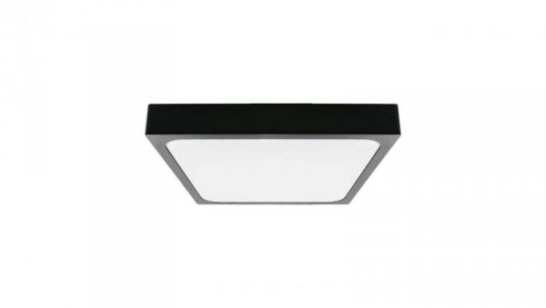 Plafoniera LED 18W 1800lm 4000K IP44 Kwadrat Mleczny Czarna Ramka 7643