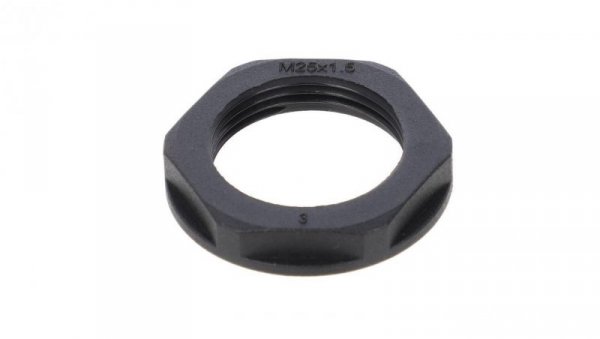 Nakrętka poliamidowa M25 N 25M BK czarna E03DK-02020300405