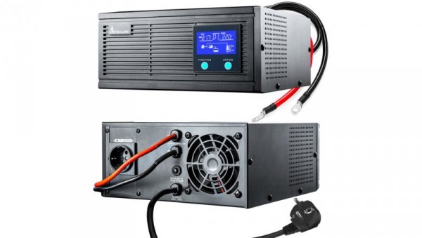 Inwerter Czysta sinusoida, napięcie akumulatora 24VDC Extralink Piorun 3000VA/2100W