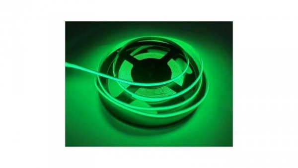 Taśma LED COB 480LED 9W/m ZIELONA IP20 /5m/ PREMIUM