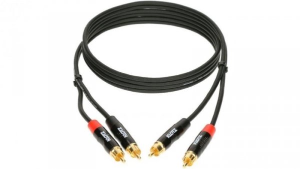 KLOTZ Kabel Audio 2x RCA Cinch (wtyk) / 2x RCA Cinch (wtyk) 0,6m