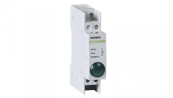 Lampka modułowa sygnalizacyjna (kontrolna) 230V AC/DC LED zielony NOARK