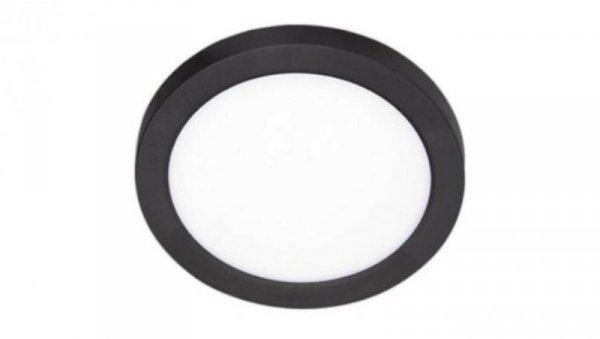 Plafon okrągły natynkowy / podtynkowy LED 2w1 12W 1350lm 4000K IP20 czarny XUDO