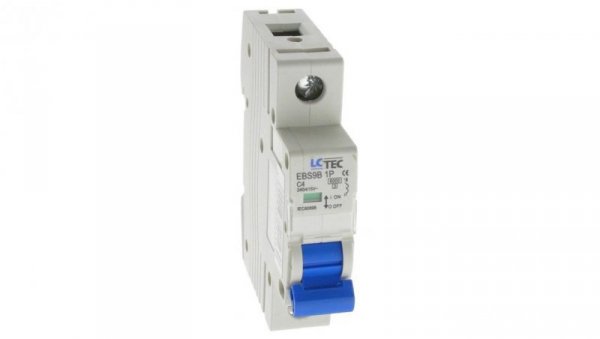 Wyłącznik instalacyjny nadprądowy nadmiarowoprądowy 1P 1M C 4A 6kA 491430 EBS9B