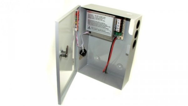 Zasilacz CCTV back up z kontrolą skrzynka 12V/5A