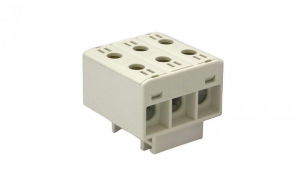 Złączka szynowa uniwersalna ETB 35/1x3 (L1,L2,L3) Al/Cu elektryczna śrubowa 6 otworów do kabli Elektro Becov