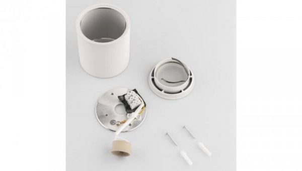 Oprawa Natynkowa HALOGENOWA Spot Tuba Stała EGIO GU10 LUMILED Okrągła IP44 Hermetyczna Biała 83mm
