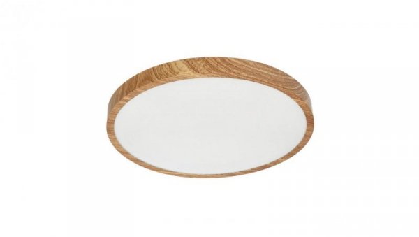 Plafon LED PERETI 24W drewniany pierścień 35cm, 3000K barwa ciepła, 2400lm, IP44, 220-240V EDO777617 EDO