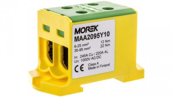Złączka OTL95-2 kolor żółto-zielony 2x Al/Cu 6-95mm2 1000V Zacisk uniwersalny MAA2095Y10