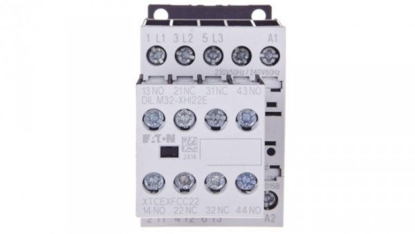 Stycznik mocy 15A 3P 230V AC 2Z 2R DILM15-22(230V50HZ,240V60HZ) 106363