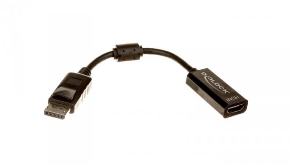 Adapter DisplayPort (M) - HDMI (F) czarny