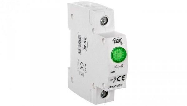 Lampka modułowa LED zielona KLI-G 230V AC 23321