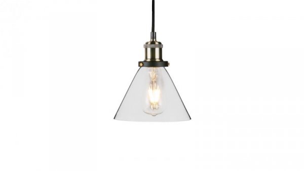 Lampa Wisząca VT-7185 LOFT Vintage Szkło Transparent fi180 3738