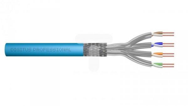 Kabel teleinformatyczny S/FTP kat. 6A LS0H drut niebieski Eca DK-1641-A-VH-5 /500m/