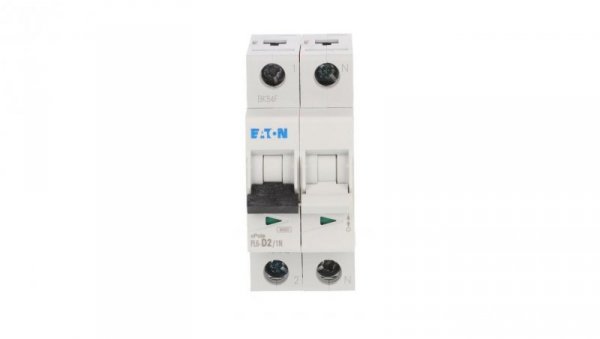 Wyłącznik nadprądowy 1P+N D 2A 6kA AC PL6-D2/1N 164943