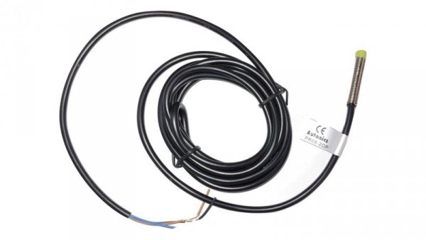Czujnik indukcyjny cylindryczny M8 z przewodem 2m Sn=2mm 10-30VDC PNP NO LED IP67 PR08-2DP